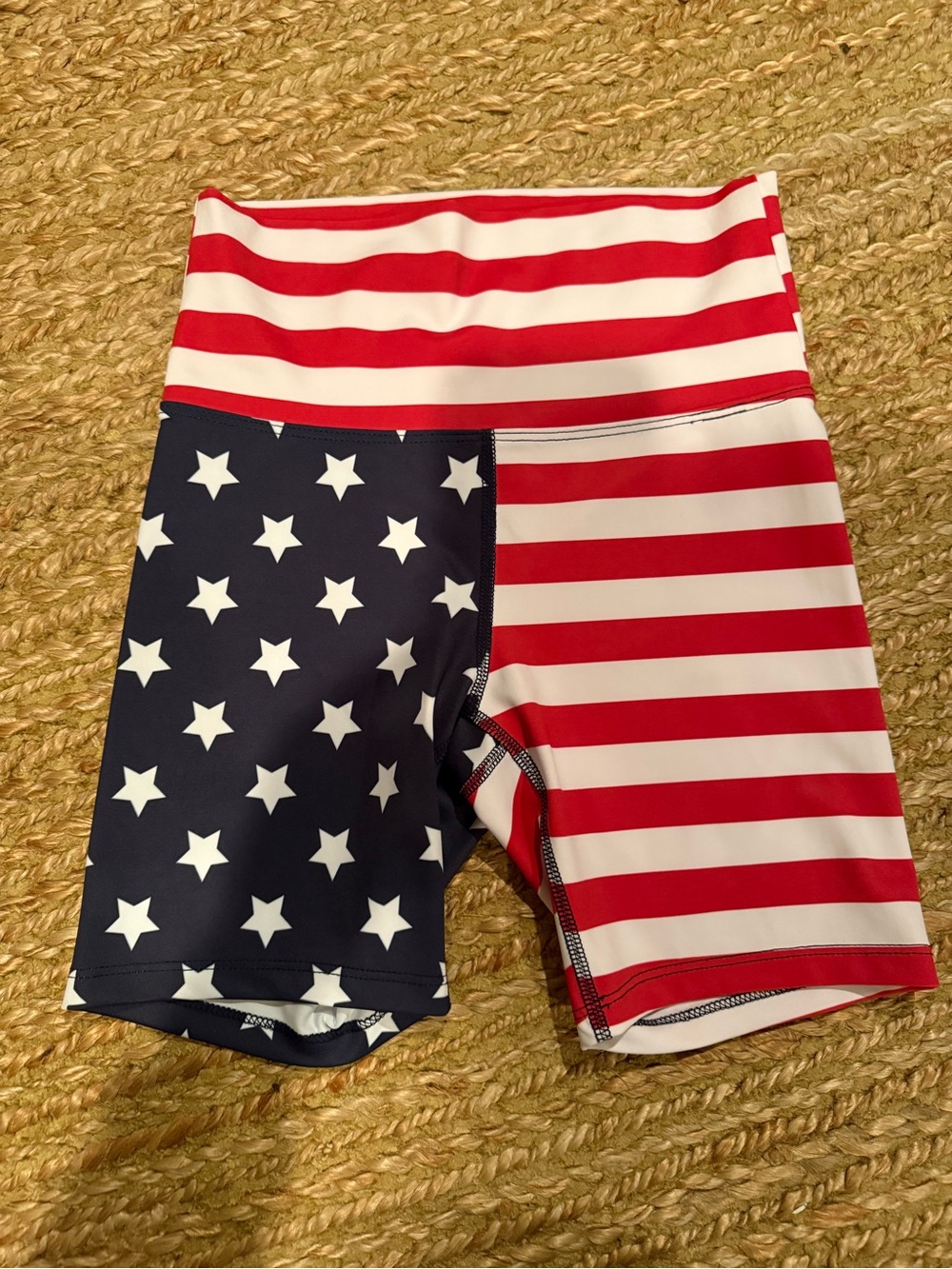 Beach Riot Red & White Striped Athletic Shorts